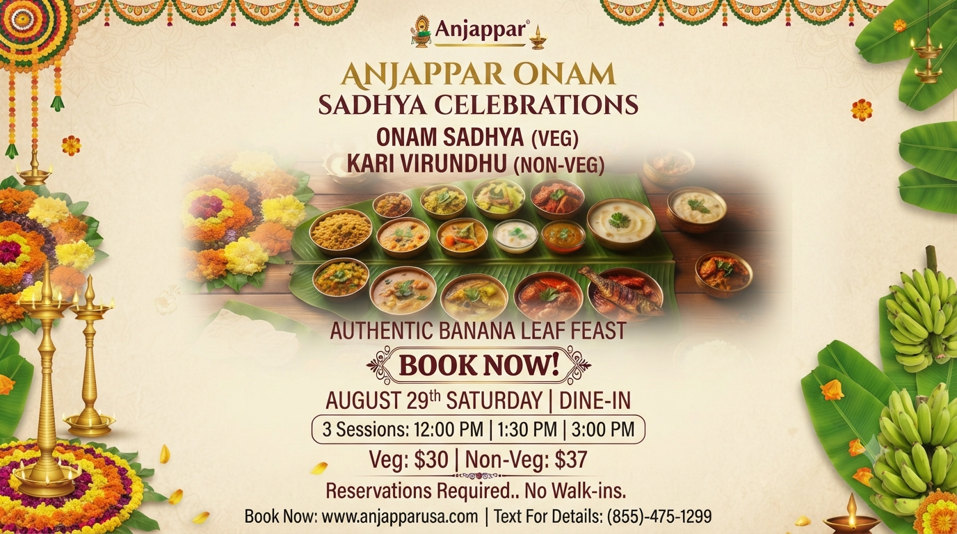 Anjappar Onam Sadhya Celebrations